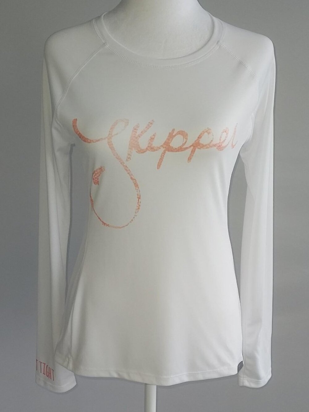 Reel Skipper White Long Sleeve Performance Sun Shirt Size S NWOT
